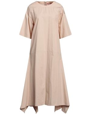 Rose' A Pois Midi Dress Cotton - Natural