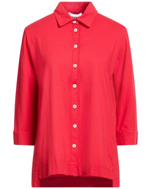 Alpha Studio Shirt Cotton, Elastane - Red