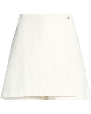 Halfboy Denim Shorts Cotton - White