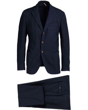 Santaniello Midnight Suit Wool - Blue