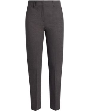Marella Charcoal Pants Polyester, Virgin Wool, Elastane - Gray