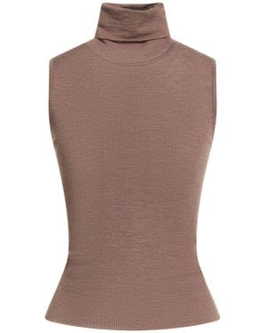 Grifoni Rollkragenpullover - Braun