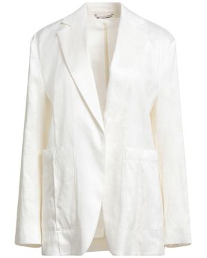 BOSS Blazer Viscose, Linen, Elastane - White
