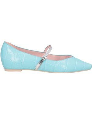 Ras Ballet Flats Leather - Blue