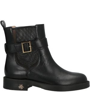 Charlotte Olympia Ankle Boots Calfskin, Textile Fibres - Black