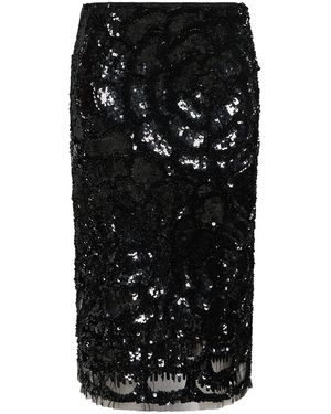 DES_PHEMMES Midi Skirt Polyamide - Black