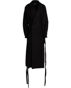 Ann Demeulemeester Overcoat & Trench Coat Cotton - Black