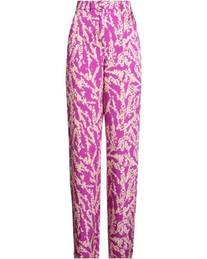 Marella Fuchsia Pants Polyester - Pink