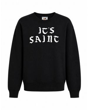 Saint Michael Sweatshirt Cotton - Black
