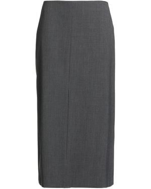 Hevò Lead Midi Skirt Polyester, Virgin Wool, Elastane - Gray