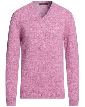 Messagerie Mauve Jumper Virgin Wool - Pink
