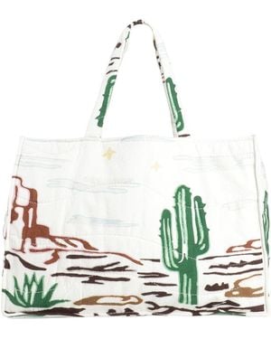ARIZONA LOVE Cream Shoulder Bag Cotton, Linen - Green