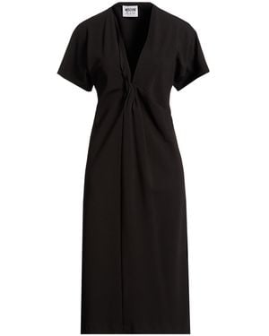 Moschino Midi Dress Polyester, Elastane - Black