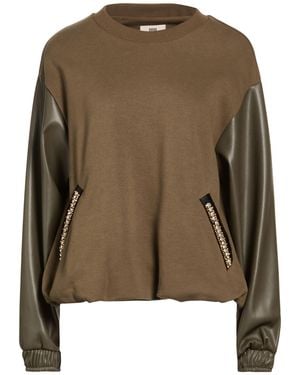 Jijil Military Sweatshirt Cotton, Polyester - Green