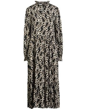 Shirtaporter Midi-Kleid - Schwarz