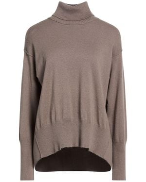 Antonelli Turtleneck Virgin Wool, Silk, Cashmere - Brown