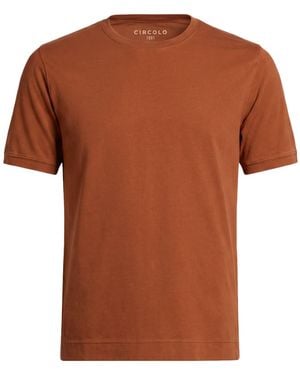 Circolo 1901 Rust T-Shirt Cotton, Elastane - Brown