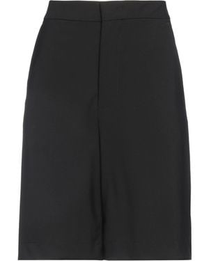 Roberto Collina Shorts & Bermuda Shorts Wool, Elastane - Black