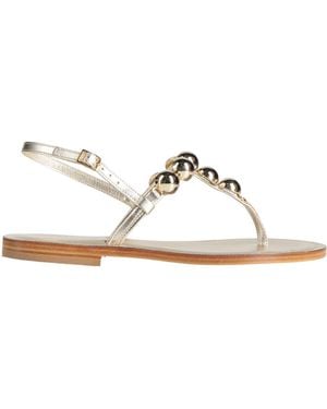 DG POSITANO Thong Sandal Leather - White