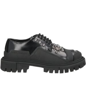 Dolce & Gabbana Lace-Up Shoes Leather - Black