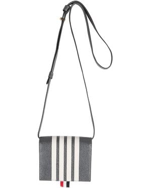 Thom Browne Crossbody Wallet - White