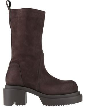 Rick Owens Dark Boot Calfskin - Brown