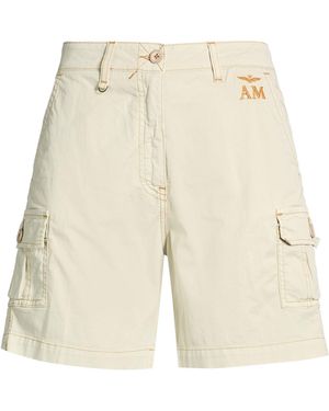 Aeronautica Militare Shorts & Bermuda Shorts Cotton, Elastane - Natural