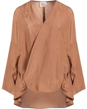 Alysi Crème Jacket Silk - Brown