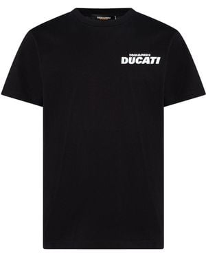 DSquared² Ducati T-Shirt Cotton - Black