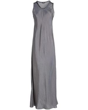 ASPESI Women's Blue Silk Sleeveless store A-line Grown Maxi Dress Size 40