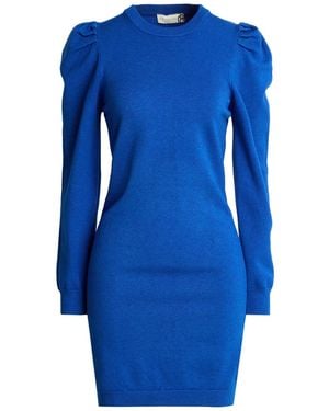 Haveone Light Mini Dress Viscose, Polyester, Polyamide - Blue