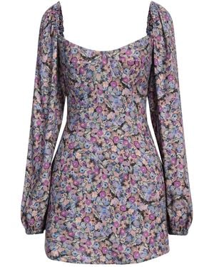 Mar De Margaritas Mini Dress Viscose - Purple