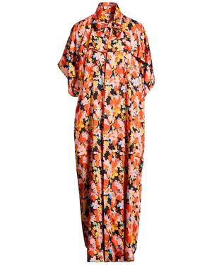 Plan C Maxi Dress Polyester - Orange