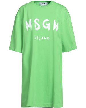 MSGM Mini Dress Cotton - Green