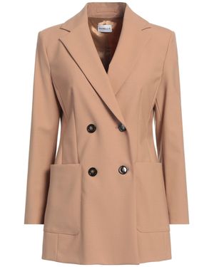 Marella Camel Blazer Polyester, Virgin Wool, Elastane - Natural