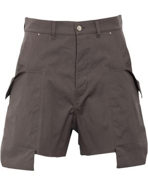 Rick Owens Shorts & Bermuda Shorts Cotton, Elastane - Gray