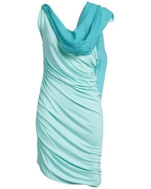 Stephan Janson Mini Dress Viscose, Elastane, Silk - Blue