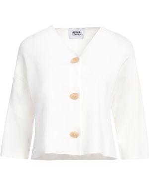 Alpha Studio Cardigan - White