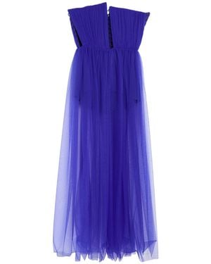Enrico Stella Maxi Dress Polyester - Purple