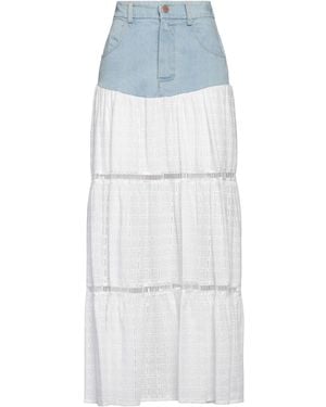 Kaos Maxi Skirt Cotton - Blue