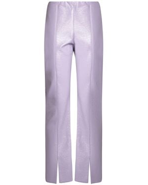 Liviana Conti Trousers Polyester, Polyurethane - Purple