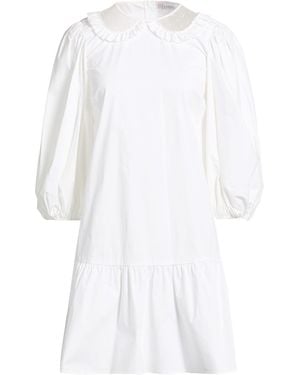 RED Valentino Mini Dress Cotton, Elastane - White