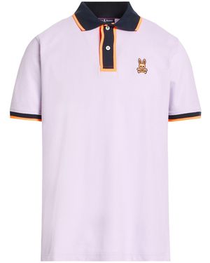 Psycho Bunny Lilac Polo Shirt Pima Cotton - Pink