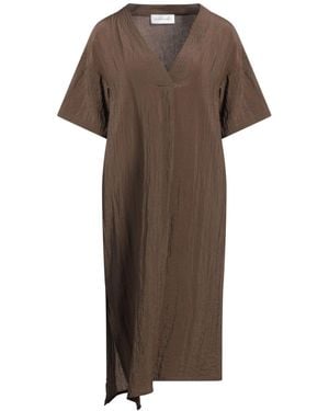 Christian Wijnants Midi Dress Viscose, Polyamide - Brown