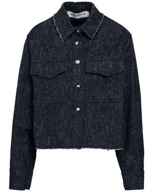 Shirtaporter Denim Shirt Cotton, Wool, Polyamide, Polyester - Blue