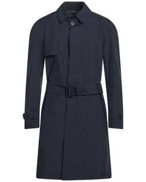 Herno Laminar Overcoat & Trench Coat Polyester - Blue
