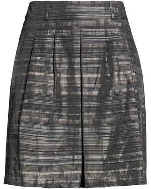 Peserico Charcoal Mini Skirt Polyester - Gray