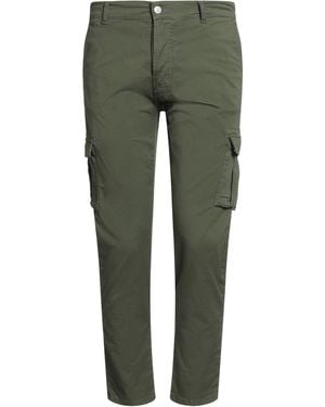 Daniele Alessandrini Military Pants Cotton, Elastane - Green