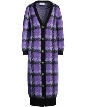 ELEONORA GOTTARDI Cardigan Alpaca Wool, Polyamide - Blue