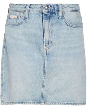 Calvin Klein Denim Skirt Cotton - Blue